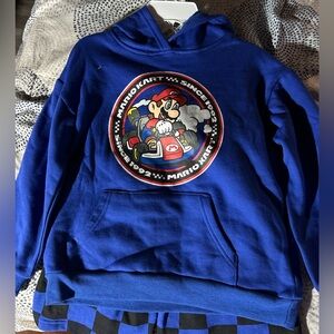Nintendo Mario Kart Racing Vintage Graphic Pullover Hoodie And Shorts Set